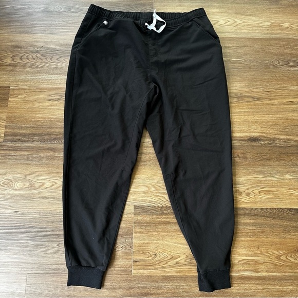 Figs Pants Mens XXL Black Tansen Scrubs Nurse Jogger Lightweight Bottom 5 Pocket - Picture 1 of 6